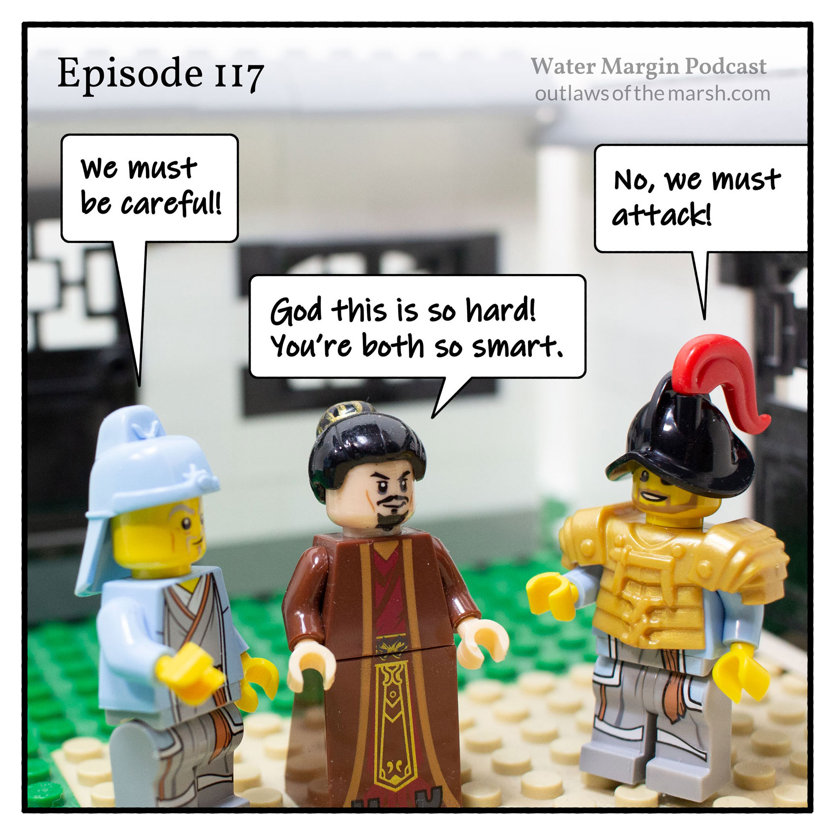 Water Margin Podcast: Episode 117: Song Jiang gets conflicting advice from Wu Yong and Lu Junyi.
